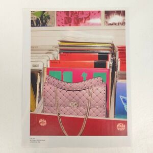 Valentino Garavani Rockstud Spike Pink Bag Print Ad Vinyl Records Collector Art